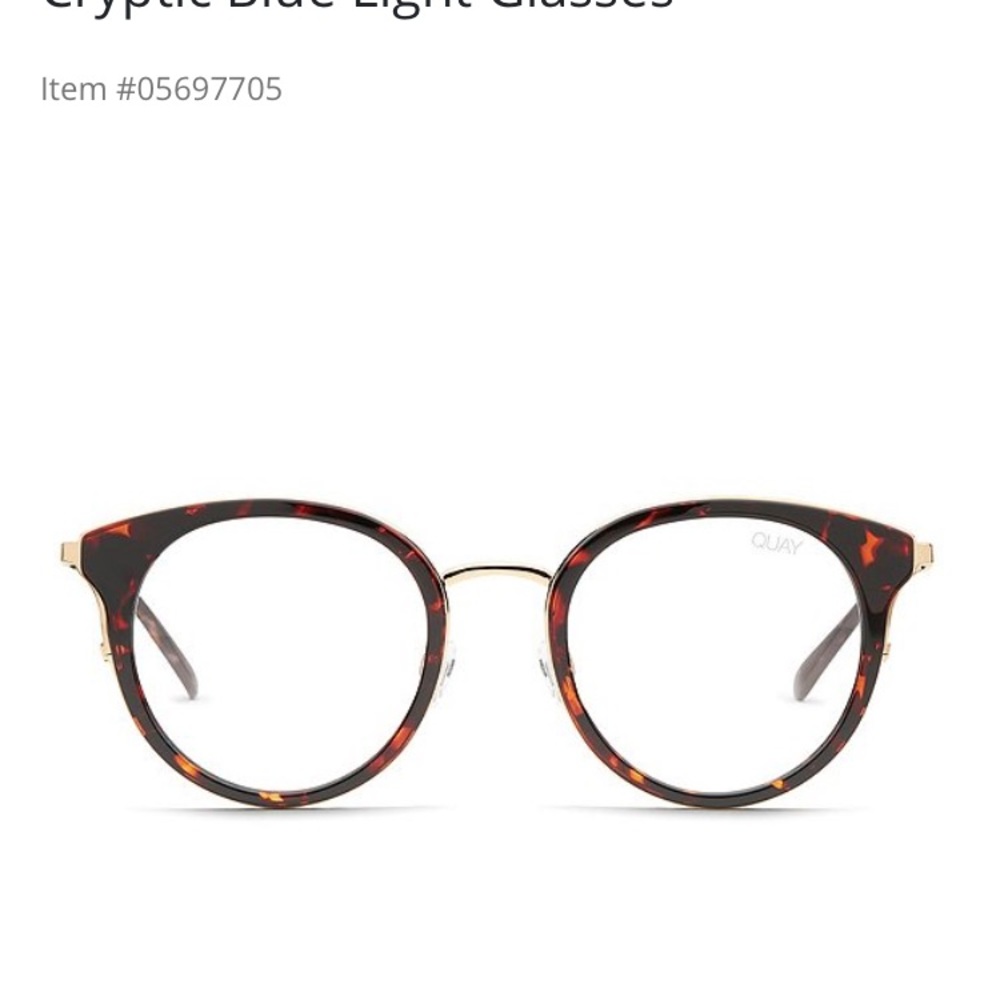 Quay Australia Cryptic Blue Light Glasses NWT